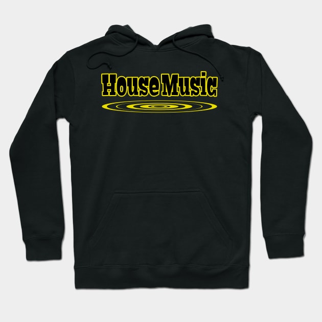 House Music Graphic Hoodie by LupiJr